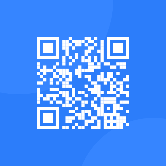 A QR code image that you scan with your phone QR code scanner